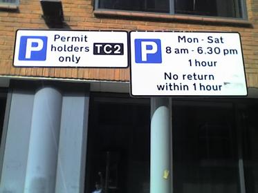 Confusing Parking Sign leads to fine -Parking in a permit space without  displaying a valid permit. - Local Authority Parking and Traffic Offences -  Consumer Action Group
